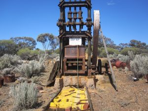 Derelict old mine equipment